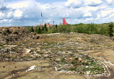 Driving Range area in 2008 with barren land